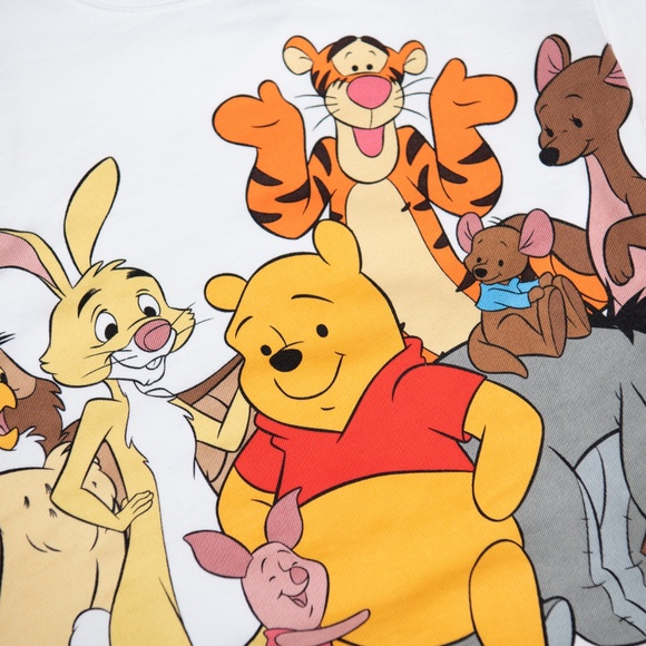 Winnie the Pooh DISNEY "Pooh and Pals" Pull Over sweatshirt NWOT Kids size 7/8 - Picture 2 of 6